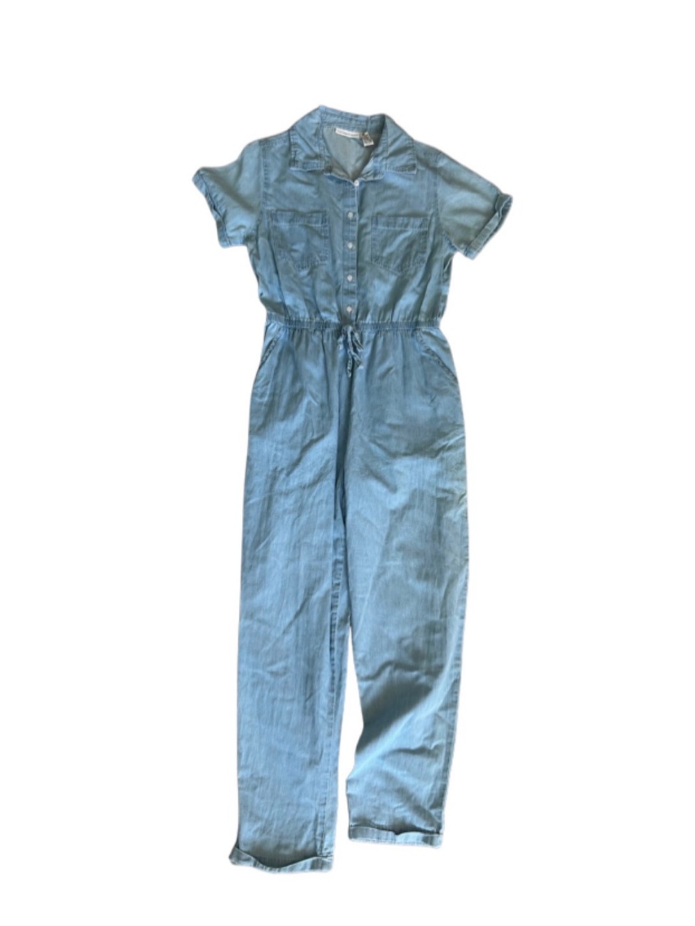 Sincerely Jules Light Wash Chambray Jumpsuit M